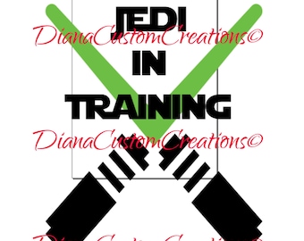 Jedi in Training SVG Cricut Silhouette