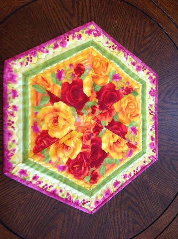 Quilted Flower Table Mat