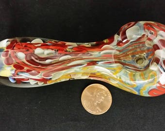 inside out borosilicate glass color changing spoon pipe