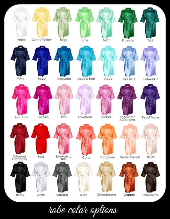 bridal party robes set of 10 W/BULK DISCOUNT