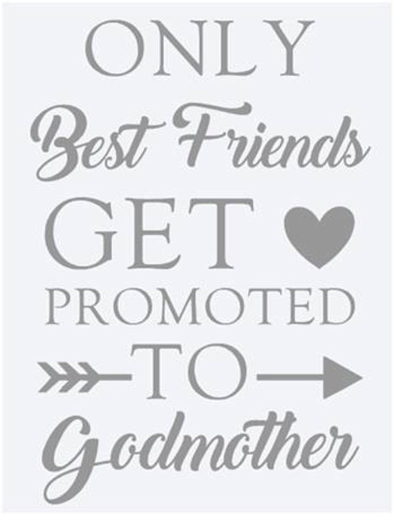 Download Sticker 'Only best friends get promoted to godmother.