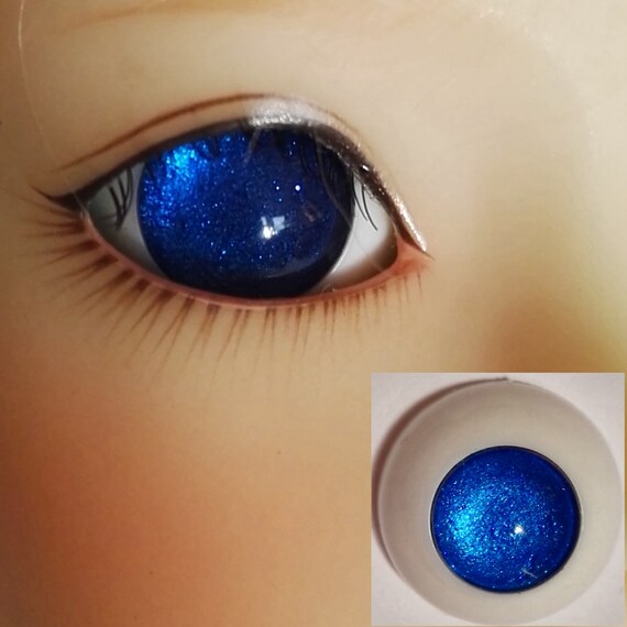 Pupilless Darkblue Doll Eyes for BJD Dollfie 8mm 10mm 12mm