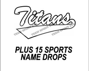 Titans Swoosh Download Files - SVG, DXF, EPS, Silhouette Studio, Vinyl Cutting Files, Digital Cut Files - Use with Cricut and Silhouette