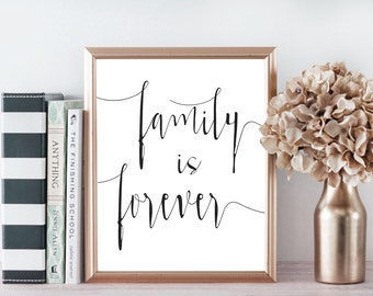 Family Tree ArtFamily Wall Art Quote Mixed Media Art Print