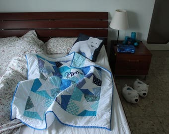 handmade, personal,cottone, baby quilt / coperta personalizzata per i bimbi