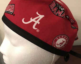 Men's Scrub Cap/Hat - University of Alabama - red - One size fits most
