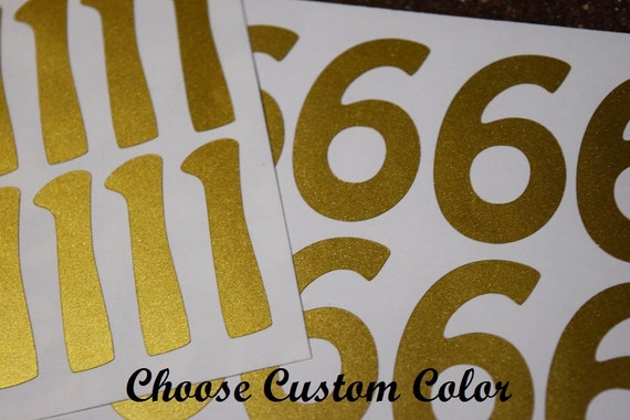 Age Decals Large Number Decals Age Stickers Number