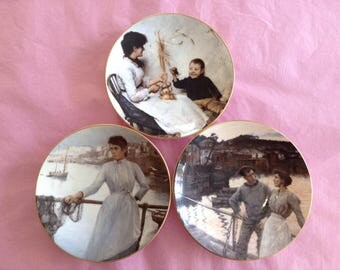 Set of 3 Coalport Collectable Plates.