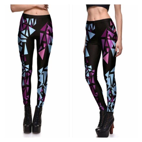 Trendy Fashionable Printed geometric Leggings Yoga Pants