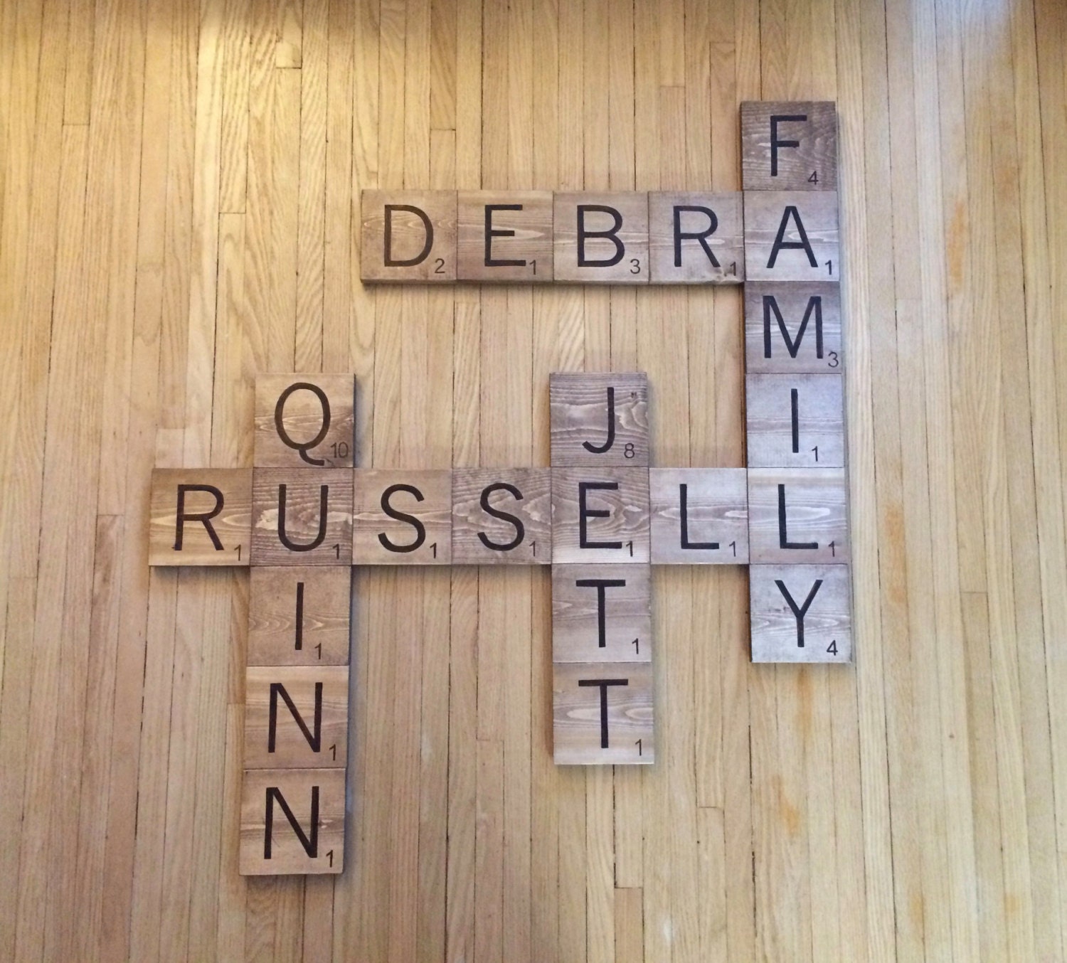 Custom Large Scrabble Wall Art Price Per Tile