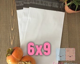 100 pieces White Poly Mailers 6x9