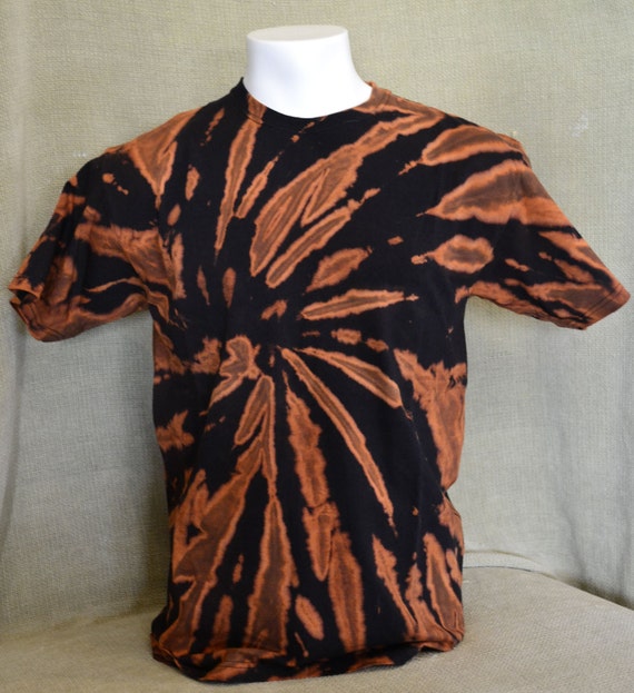 Swirl Black Bleached T-Shirt