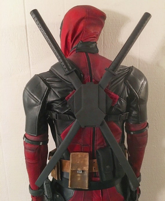 Deadpool Movie Swords & Back Scabbard 3D Printed