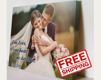 Wedding Photo Canvas Ideas Gift Birsthday Print on canvas