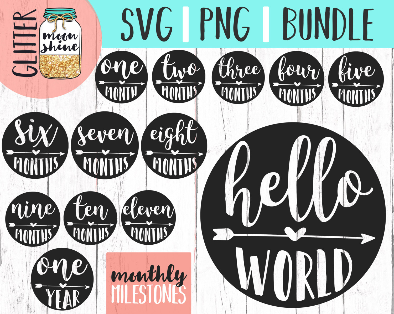 Free Free 169 Baby Milestone Board Svg SVG PNG EPS DXF File