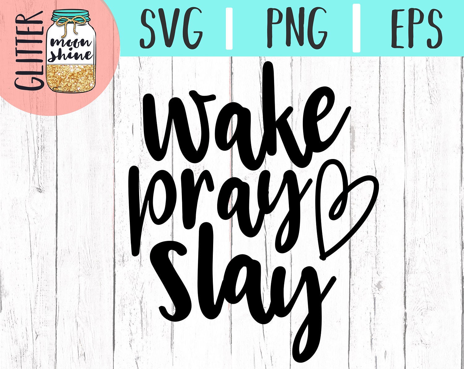 Download Wake Pray Slay svg eps dxf png Files for Cutting Machines