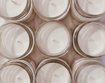 12 SOY CANDLE FAVORS || soy candle, bridesmaid gift, wedding favors, soy candles handmade, wedding gift, natural candle, minimalist wedding