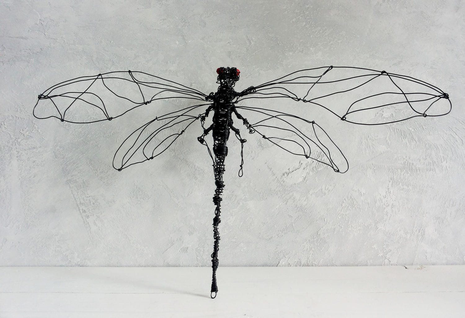 Wire Sculpture Dragonfly Bug Decor Insect Decor Rustic