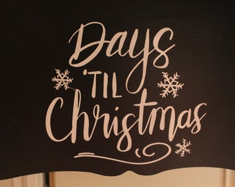 Days til christmas | Etsy