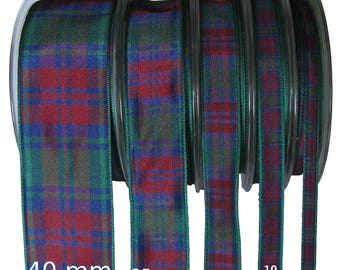 Lindsay Tartan Ribbon - CUT LENGTHS. 7, 10, 16, 25 & 40mm Widths.... (25m Reels also available - pls. see REELS listing)