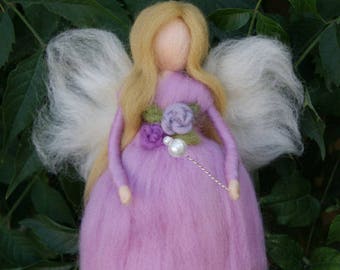 Needle felted fairy, Wool Fairy, Waldorf fairy, Felted Doll, Waldorf Inspired, Ecofriendly Nursery Decor