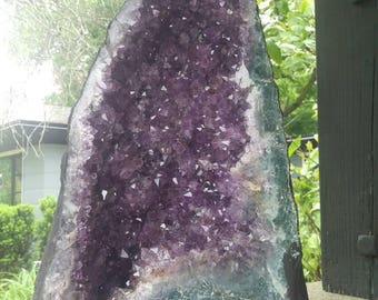 19" Amethyst Geode Cathedral - 47lb mineral specimen