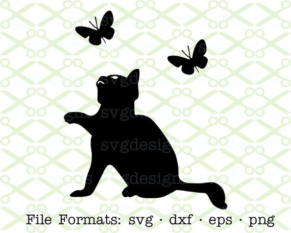 Download Cat SVG Dxf Eps & Png. Digital Cut Files for Cricut