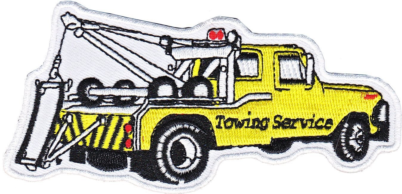 Trucks Tow Truck Officially Licensed Artwork Iron On Sew On 45 X 225 Embroidered Patch 8531