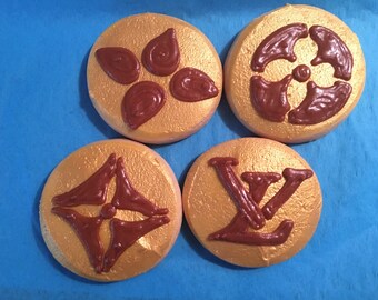 1 dozen individually wrapped Louis Vuitton inspired cookies