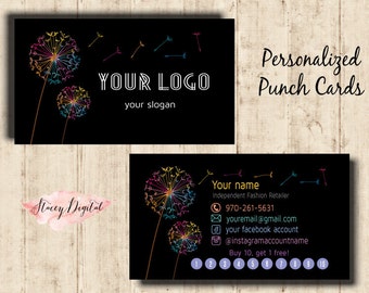 LLRoe Home Office Approved DIGITAL! Color Black Punch card - Dandelion - L7