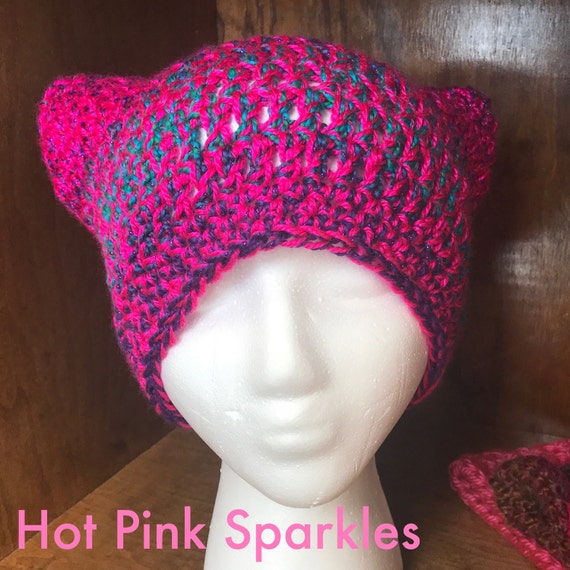 Multi-Colorul Pink Pussy Hat // beanies // Pink Pussyhat Project // Protest Hat