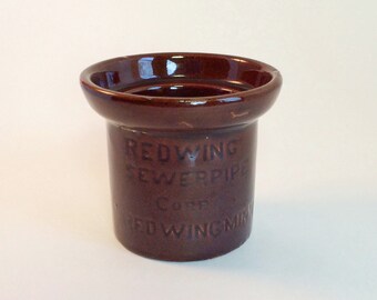Red Wing Pottery Sewer Pipe Sample Souvenir Salesman Rare Advertising Sample Vintage Early 1900s Collectible