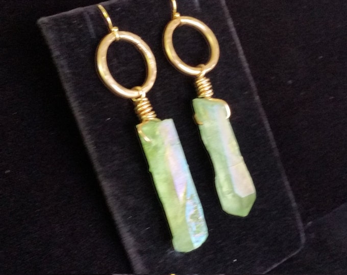 Green Crystal Points