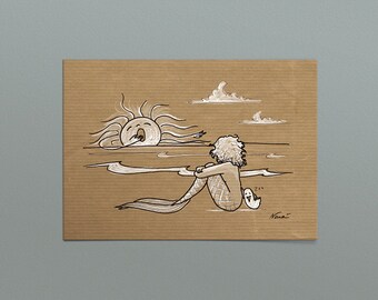 Postcard "Summer evening"