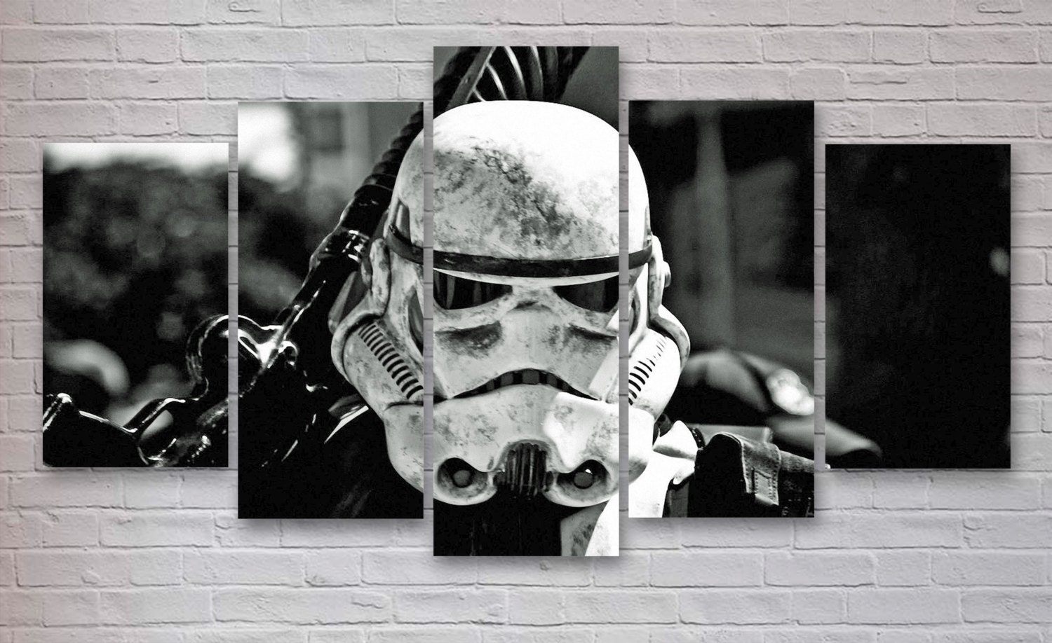 Star Wars Storm Trooper Movie 5 Panel Piece Canvas Wall