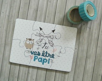 Puzzle Grandpa pregnancy announcement