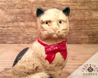 Cast Iron Cat Bank by A C Williams