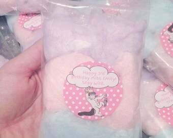 Cotton Candy Favors (30) Cotton Candy Bags | Goodie Bags | Cotton Candy Gifts | Cotton Candy Favors | Different Favour|Cotton Candy Favours
