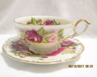 Norcrest Bone China Tea Cup and Saucer