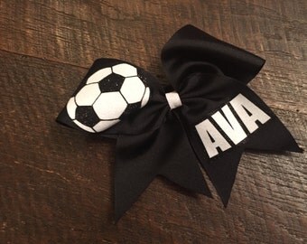 Soccer Cheer Bow, Personalized