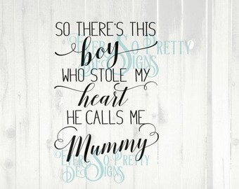 Download Items similar to Mother and Son Mother's Day Poem Heart ...