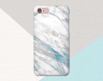 Blue White Marble Phone Case, iPhone 6 Case, iPhone 7 Case Marble, Blue iPhone 6 Plus Case, iPhone 6S Case Blue, iPhone 6S Plus Phone Case