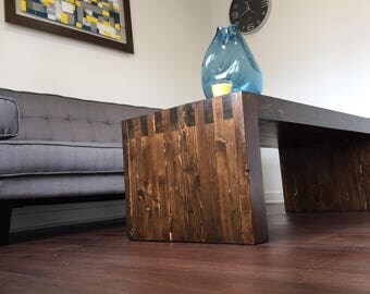 Rustic modern coffee table