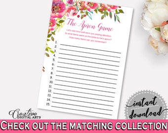 The Apron Game Bridal Shower The Apron Game Spring Flowers Bridal Shower The Apron Game Bridal Shower Spring Flowers The Apron Game UY5IG