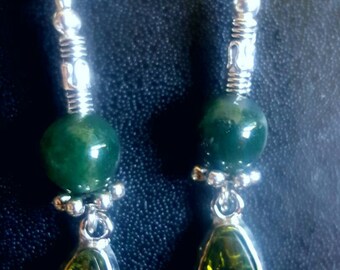 The amber green