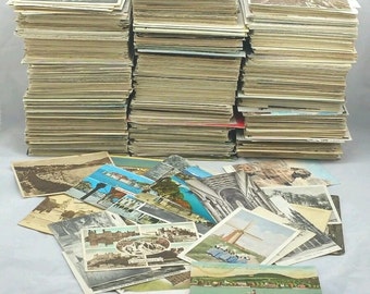 Genuine Old Postcards Collection Vintage/UK/Foreign/Europe/ b/w Colour Job Lot Mixed Assorted Eras (in packs of 25)