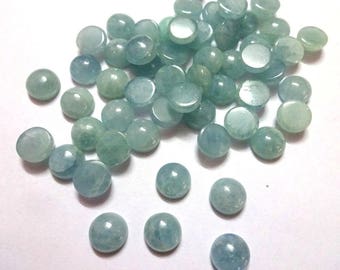 AAA Quality Aquamarine cabochon,6 mm/ 8 mm/ 10mm ,Aquamarine smooth cabochon. tiny gems, Tiny Cab, Superb gems for Jewellery