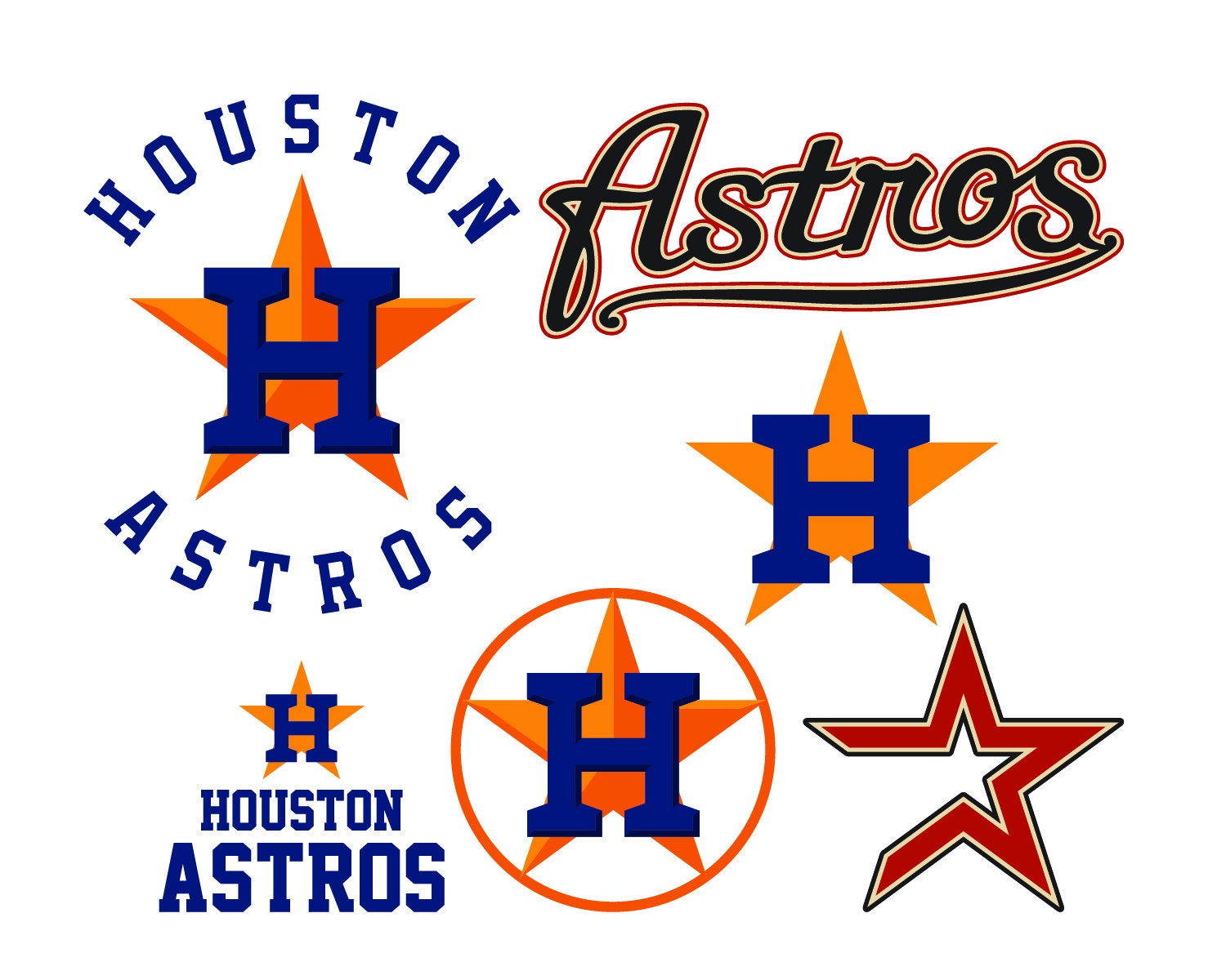 Houston Astros Cut Files Houston Astros SVG Files Houston