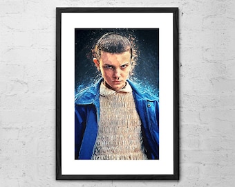 Eleven - Stranger Things - Stranger Things Poster - Horror - Dark Art - Stranger Things Art - Movie Poster - TV Art - 80s - Eleven Poster