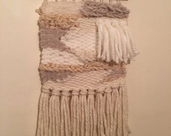 Woven wall hanging/ weaving/ modern tapestry/Scandi weave-medium